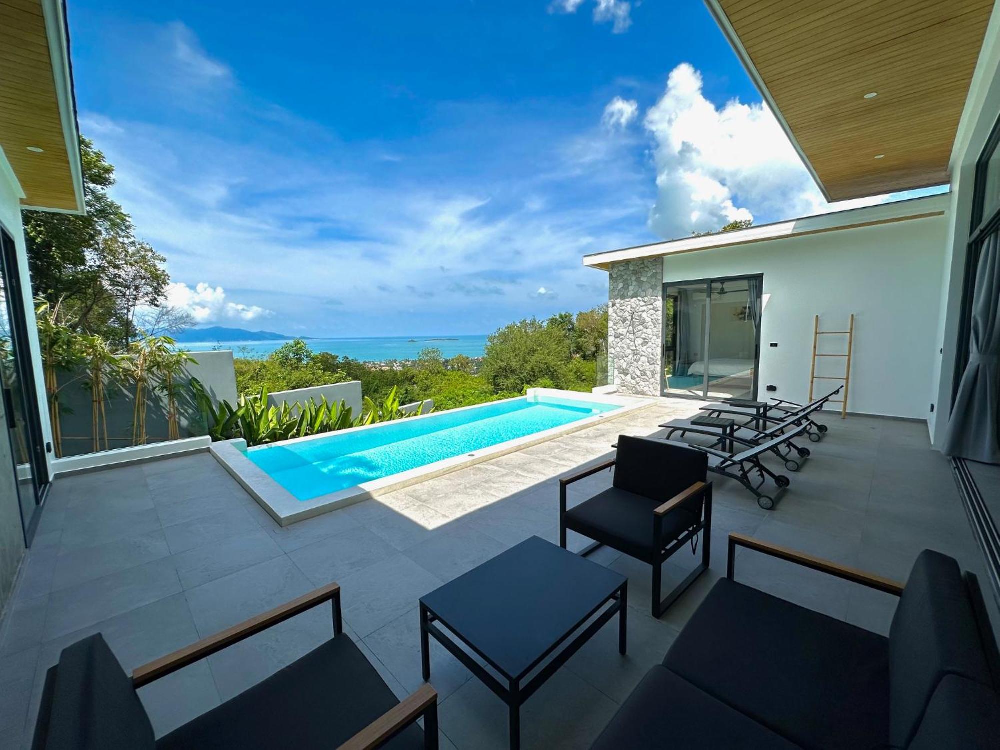 Baan Saint-Tropez Seaview Villa Ko Samui Private Villa ボプート エクステリア 写真